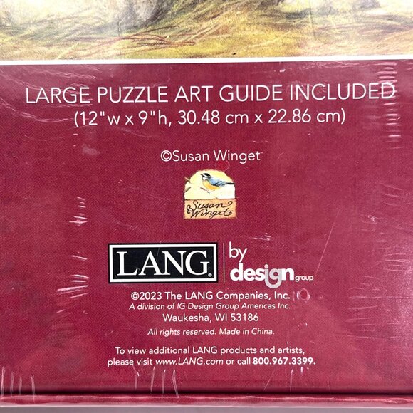 Lang 500 Piece Jigsaw Puzzle Nativity Scene The Lord Is My Sheperd Susan Winget - Picture 4 of 10